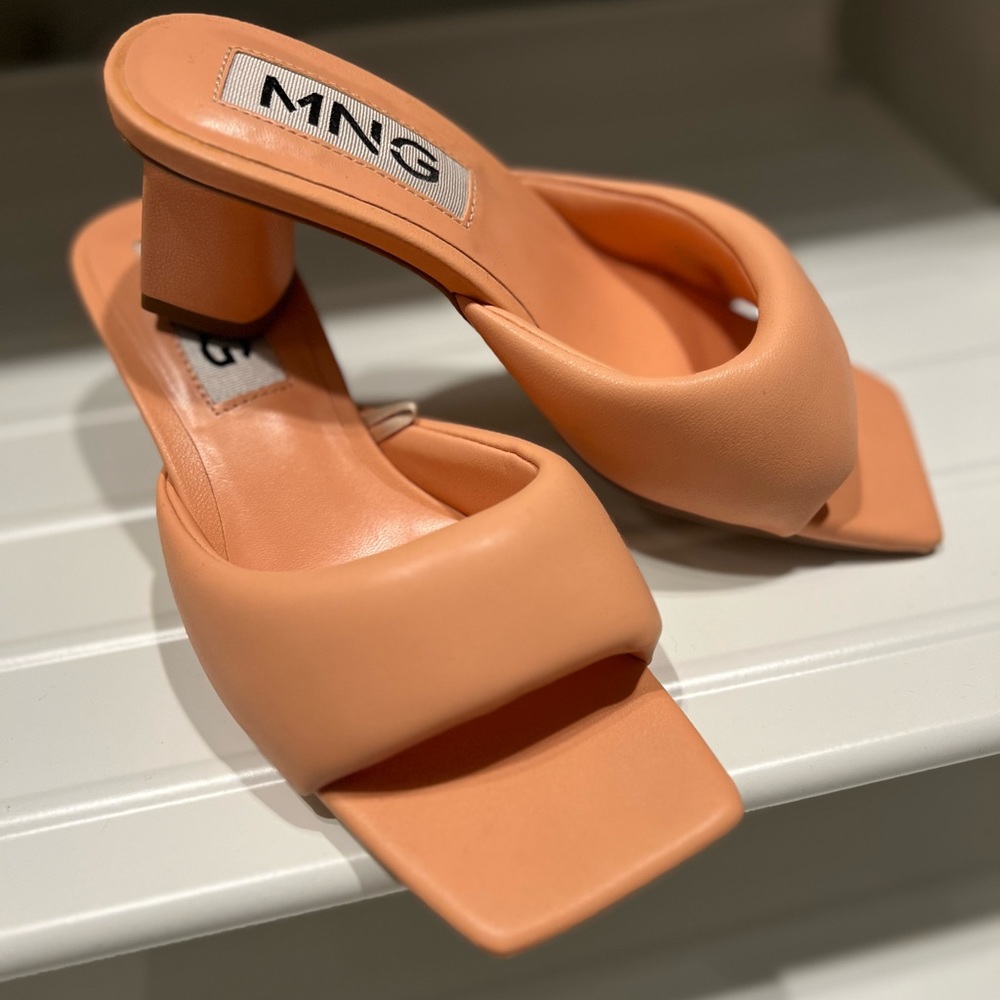 Mango Square Toe Sandals